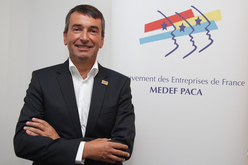 Jean-Luc Monteil, président du Medef Paca (Photo Robert Poulain)