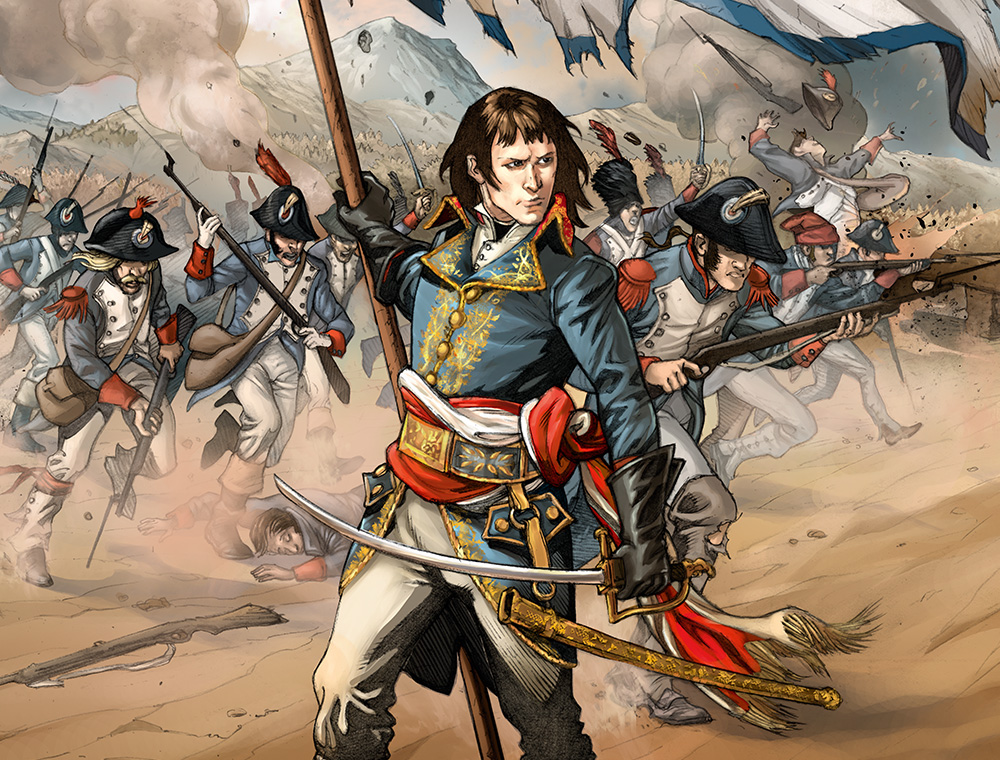 Couverture du tome 1 de la BD Napoléon, de Noël Simsolo et Fabrizio Florentino Couverture du tome 1 de la BD Napoléon, de Noël Simsolo et Fabrizio Florentino