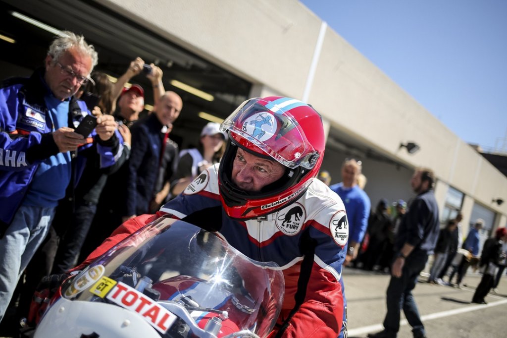 Christian Estrosi au sein de l’équipe BOX au guidon de l’une de ses 750 Yamaha OW31 (Photo Morgan Mathurin)