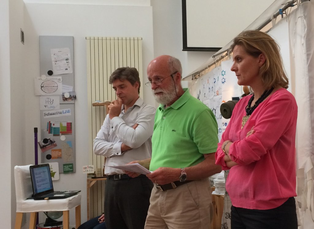 Dominique Robin, Pierre-Charles Maria et Muriel Andrieu-Semmel (Photo M.B.)