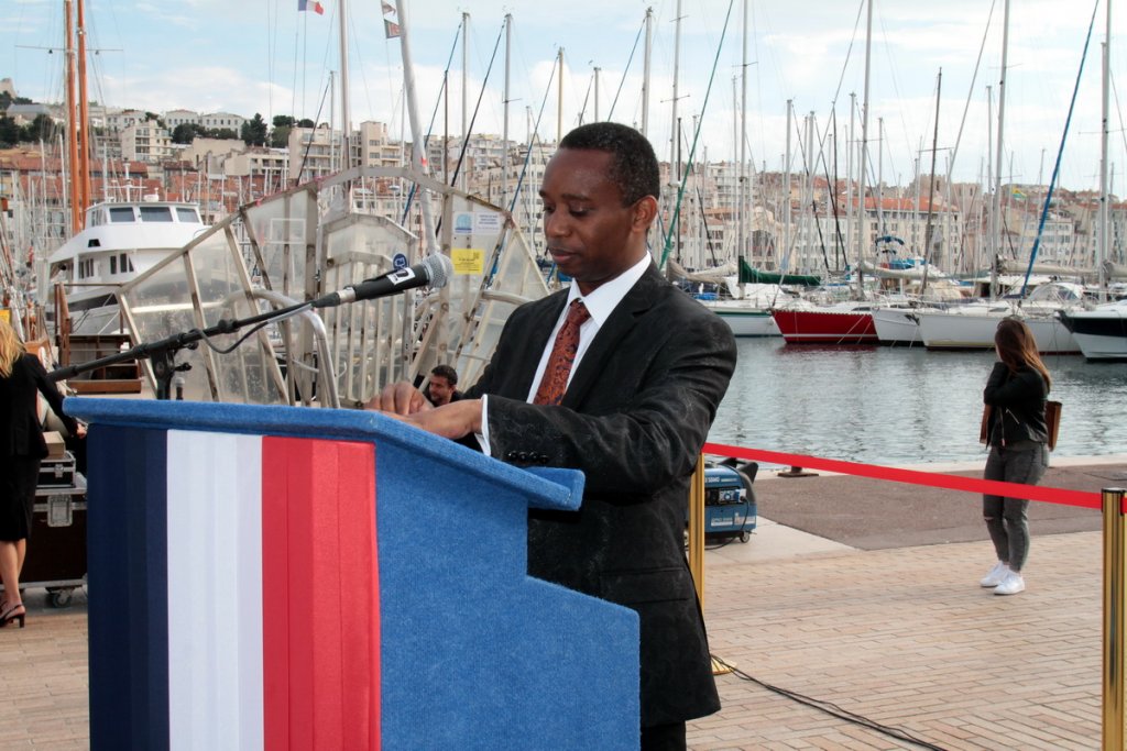 Walli Tirera, président du Collectif Paca pour la mémoire de l'esclavage (Photo Robert Poulain)