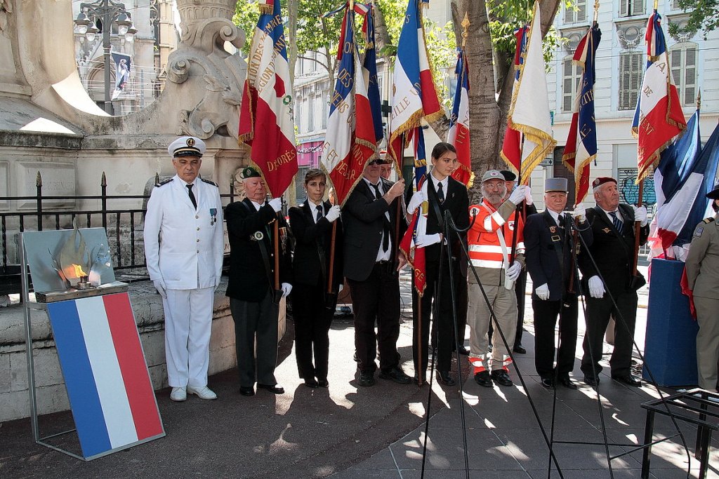 Les représentants des associations d’anciens combattants (Photo Robert Poulain)