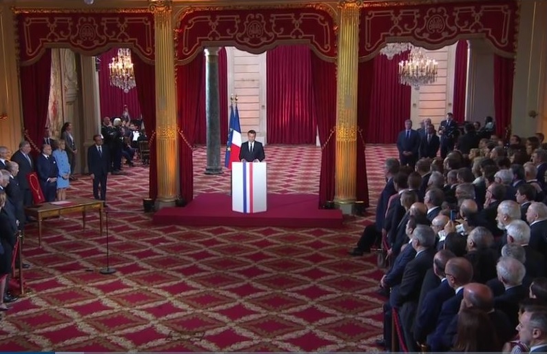 Discours d’investiture d’Emmanuel Macron (Capture d'écran)