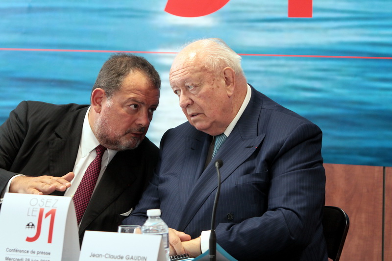 Jean-Marc Fornieri et  Jean-Claude Gaudin (Photo Robert Poulain)