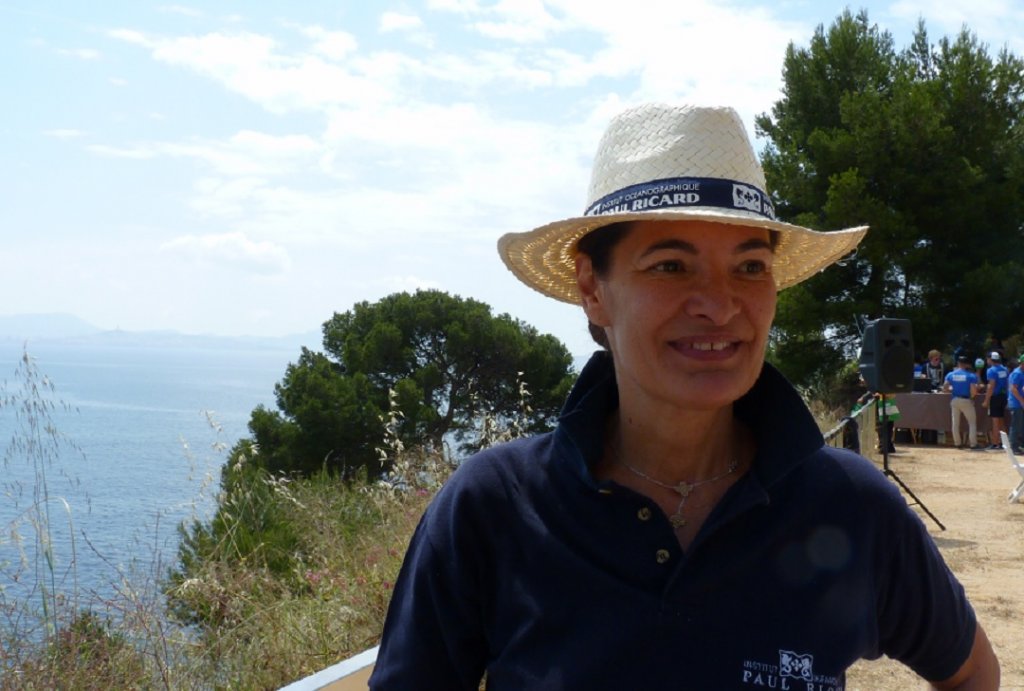 Patricia Ricard, Présidente de l’Institut océanographique Paul Ricard (Photo P.M.-C) Patricia Ricard, Présidente de l’Institut océanographique Paul Ricard (Photo P.M.-C)