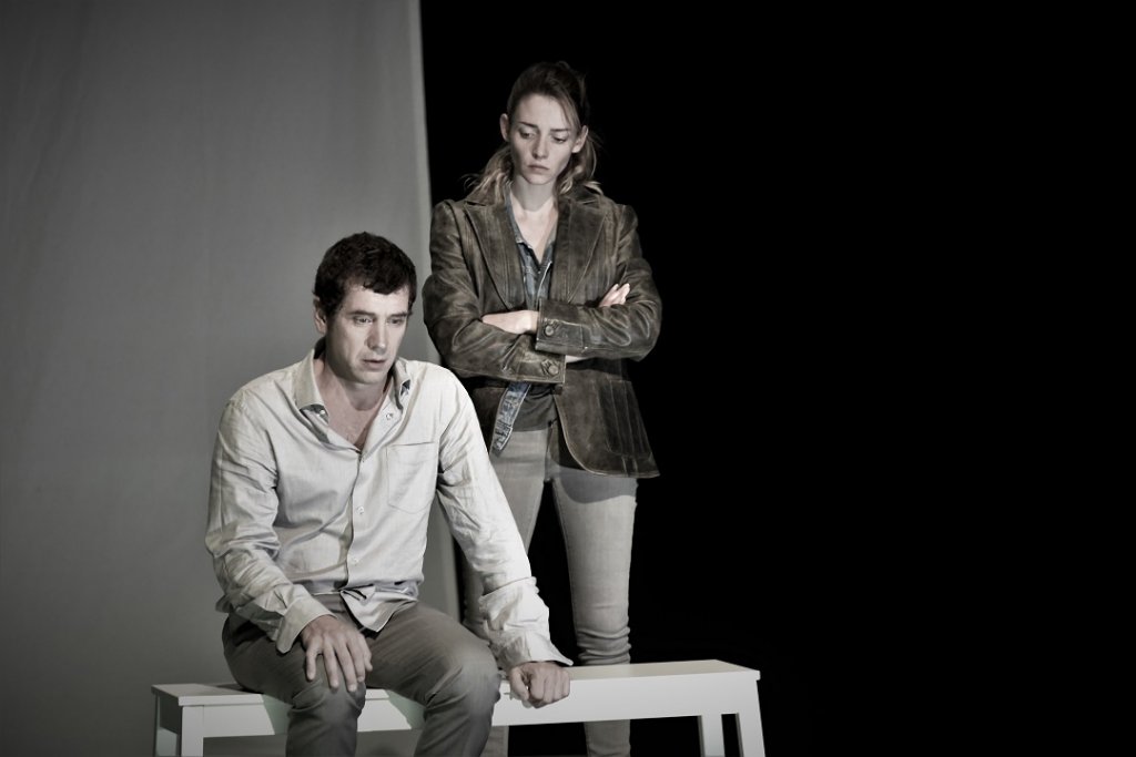 Grégori Baquet et Murielle Huet des Aunay dans "On ne voyait que le bonheur" (Photo Evelyne Desaux)