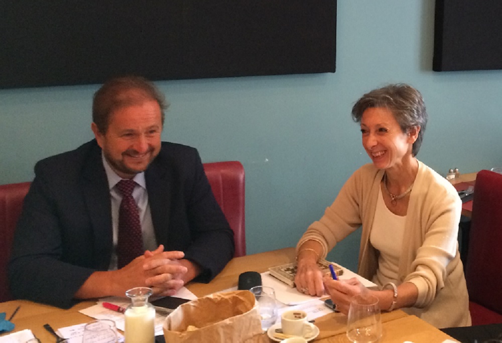 Alain Gargani, Président de la CPME 13 et Nicole Richard-Verspieren, vice-présidente de la CPME13 (Photo Mireille Bianciotto)