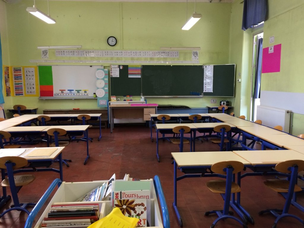 Salle de classe de co-enseignement (Photo Mireille Bianciotto) Salle de classe de co-enseignement (Photo Mireille Bianciotto)