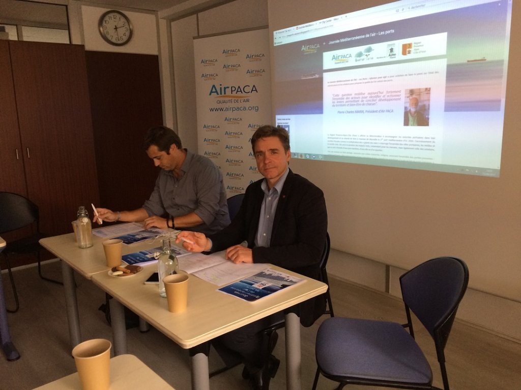 Jean-Luc Savelli, directeur de Qualitair Corse et Dominique Robin, directeur de Air Paca ont présenté Jean-Luc Savelli, directeur de Qualitair Corse et Dominique Robin, directeur de Air Paca ont présenté