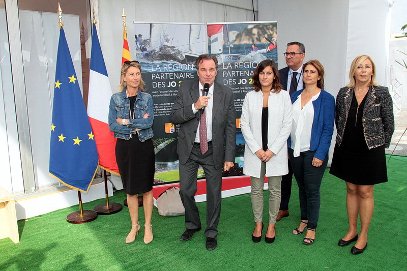 Renaud Muselier a inauguré le stand de la région Paca (Photo Robert Poulain)