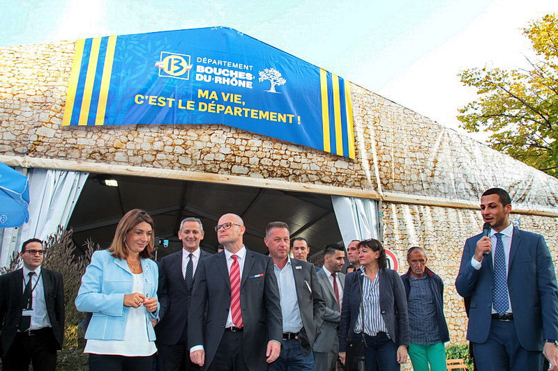 Le stand du Département 13 inauguré par sa présidente Martine Vassal (Photo Robert Poulain)