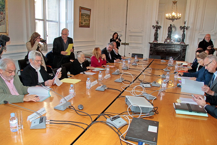 Réunion en préfecture qui a regroupé toutes les parties concernées par le site de la Corderie (Photo Robert Poulain)