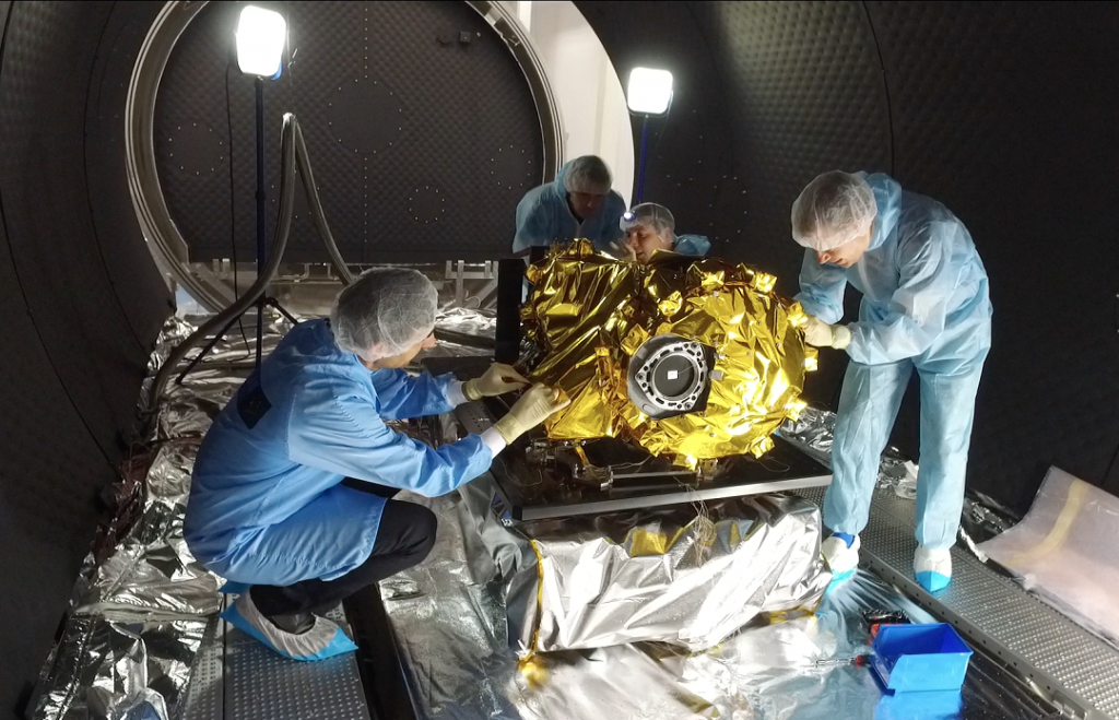 LAM est le pilote d’une grande partie de la réalisation du NISP (Near IR Spectrometer Photometer), ce fameux spectrophotomètre infrarouge qui sera embarqué sur le satellite Euclid (Photo LAM)