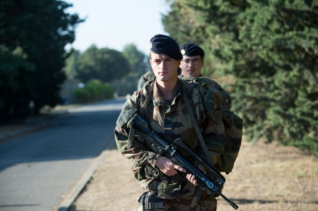 Elèves commissaires de la promotion Voie Sacrée pendant l'exercice Otter  (Photo ECA)