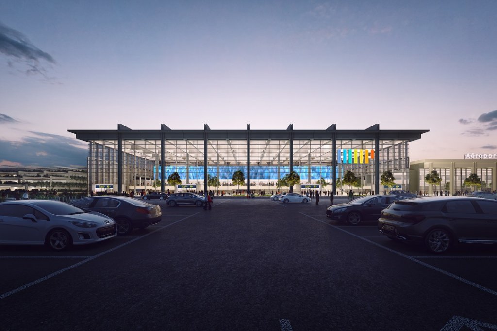 Coeur aéroport vue façade nord  © AMP