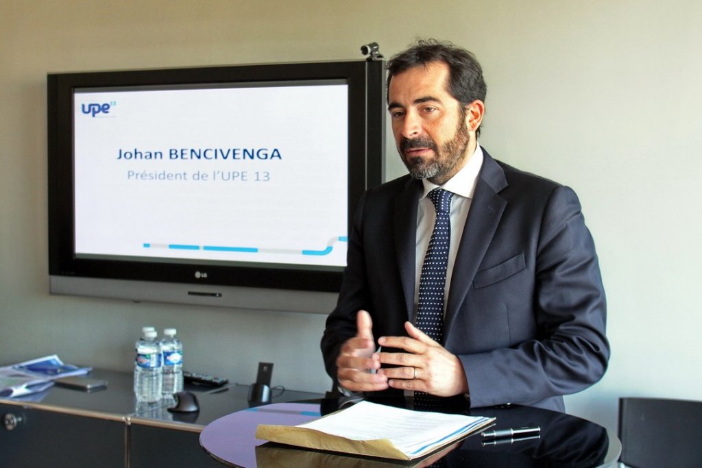 Johan Bencivenga Président de l’UPE 13 (Photo Robert Poulain)