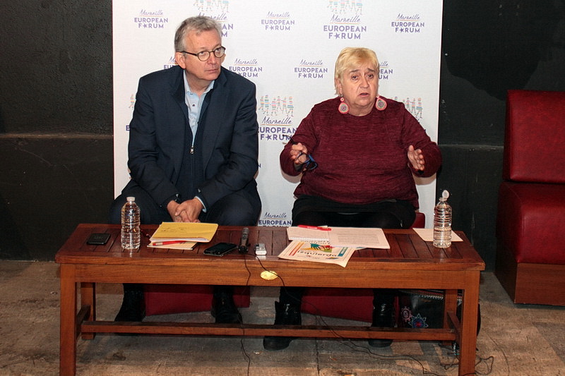 Pierre Laurent et Maïte Mola (Photo Robert Poulain)