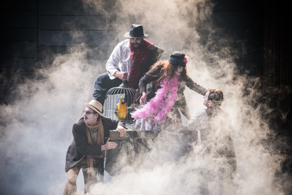 L’errance de Largui, Mathieu Gardon, Venceslao, Thibaud Desplantes, Mechita, Sarah Laulan et Rodgelio, Ziad Nehme. (Photo Laurent Guizard)