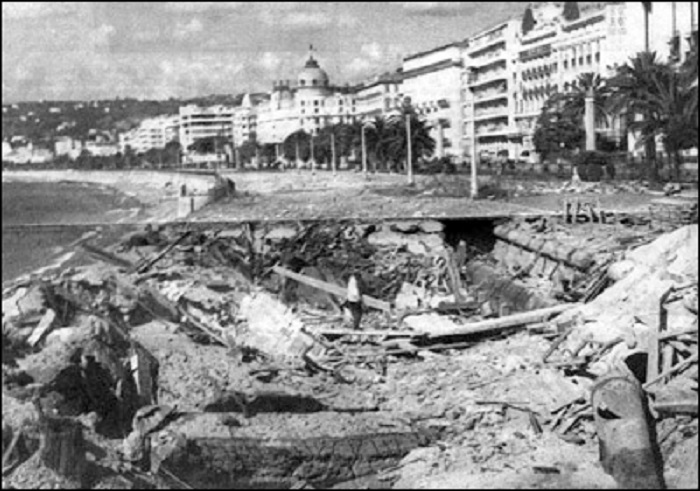 Ruhl après le passage des Allemands (Photo Ruhl-Plage)