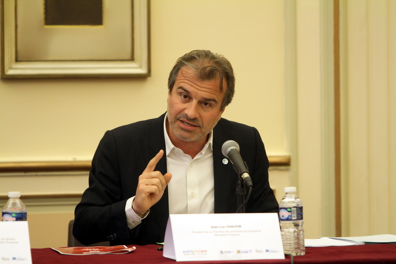 Jean-Luc Chauvin, président de la CCI Marseille-Provence, réclame une évolution en matière de politique tarifaire des parkings (Photo Robert Poulain)