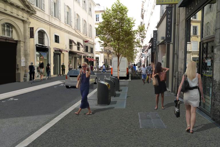 Maquette de la rue Paradis présentée en 2016
