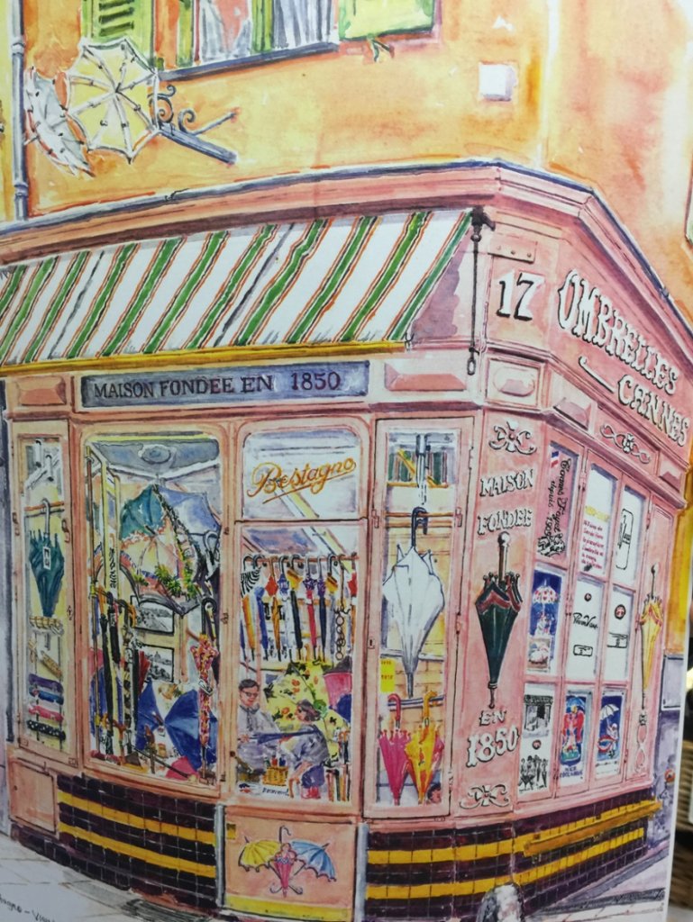 La devanture de la Maison Bestagno revue par une artiste-peintre (Photo PRO)