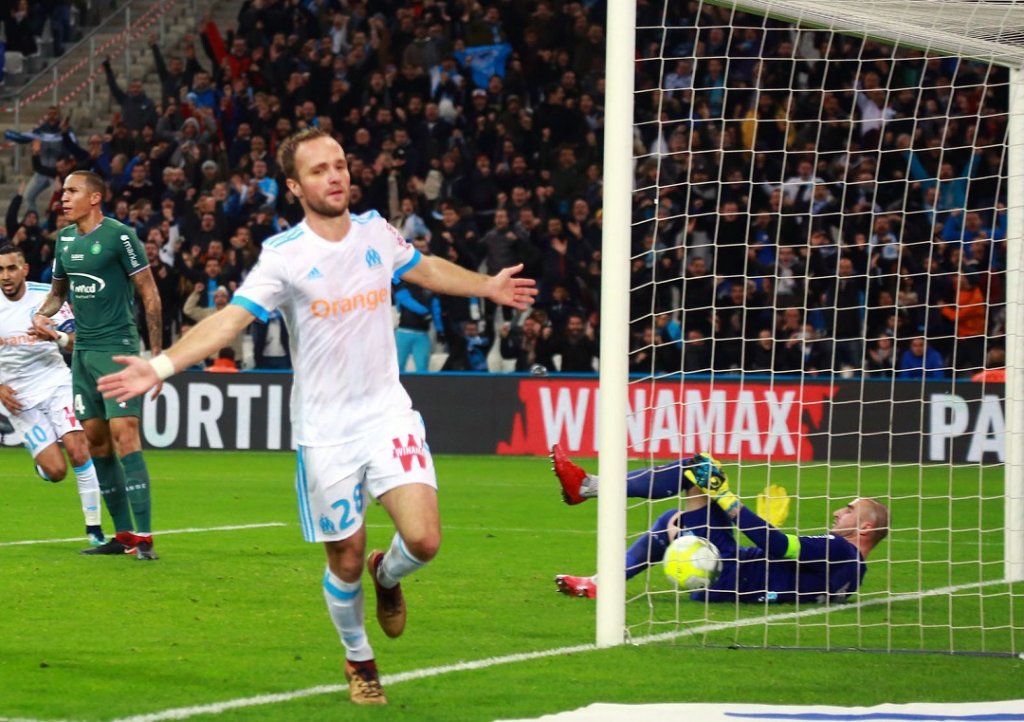 Valère Germain a inscrit deux buts pour le plus grand bonheur des supporters marseillais (Photo Wallis.fr)