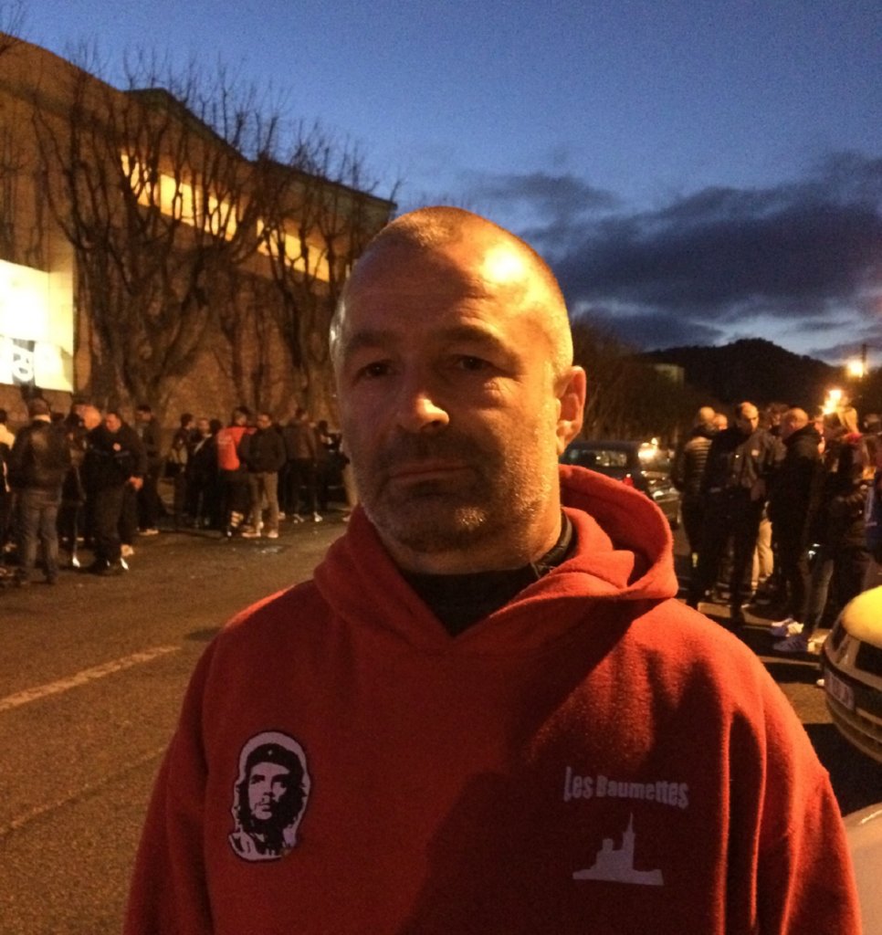 David Cucchietti, secrétaire local de la CGT des Baumettes à Marseille (Photo Mireille Bianciotto)