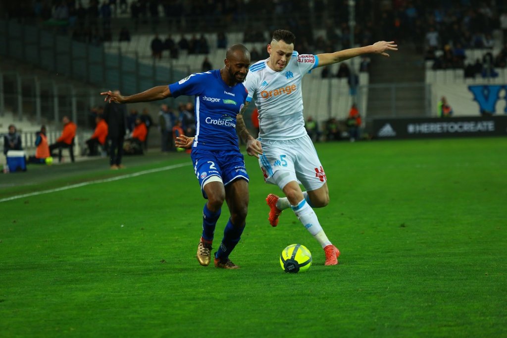 Lucas Ocampos a pesé sur la défense strasbourgeoise (Photo Wallis.fr)