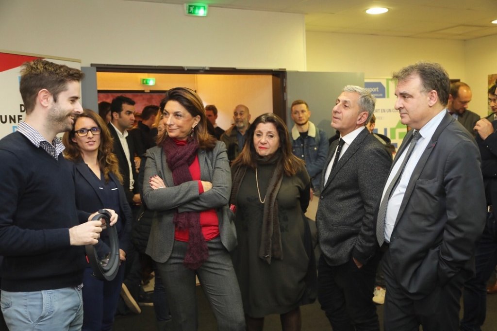 Martine Vassal entourée d'Eric Berton, Didier Parakian, Solange Biaggi est partie à la rencontre de 