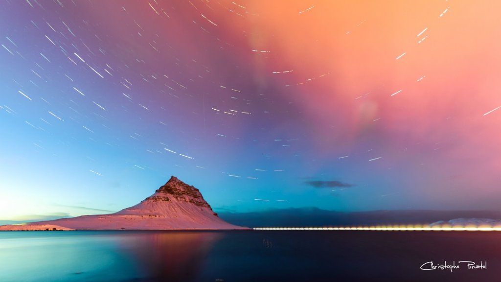 La route des étoiles dans le nord de l'Islande (Photo Christophe Pinatel)