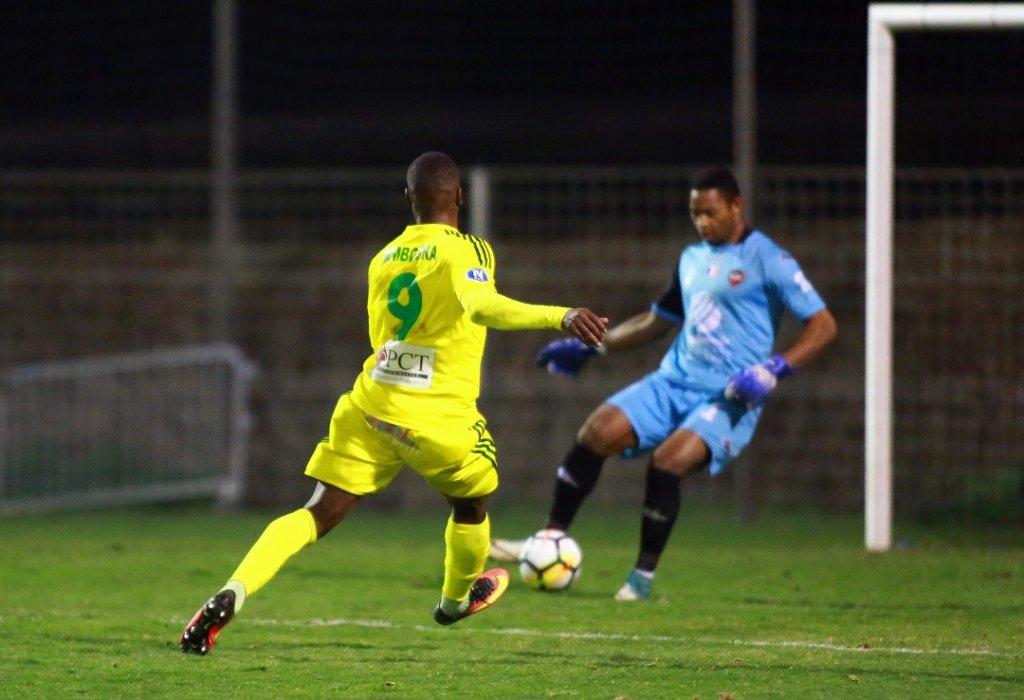 Hamady Tamboura a provoqué le premier pénalty du match (Photo Wallis.fr. Laurent Saccomano)