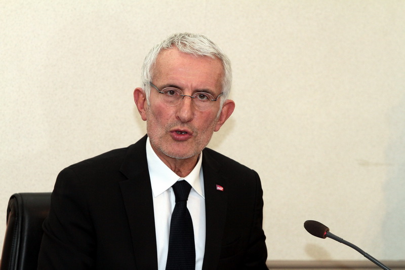 Guillaume Pépy, PDG de la SNCF, (Photo Robert Poulain)