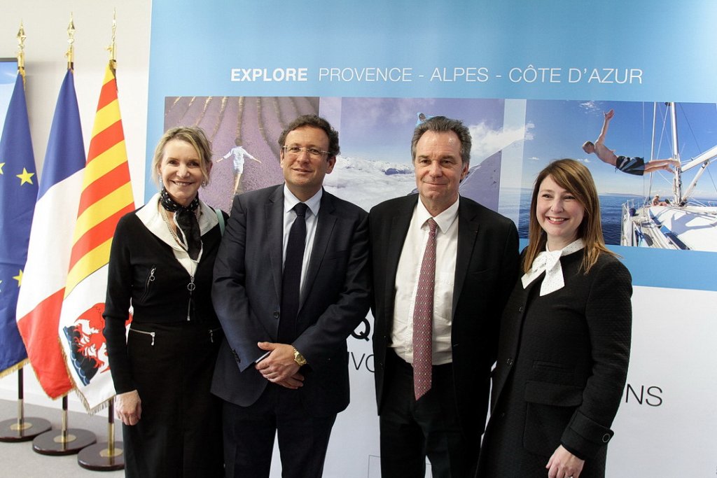 Chantal Eyméoud, François de Canson, Renaud Muselier, Jennifer Salles-Barbosa (Photo Robert Poulain)