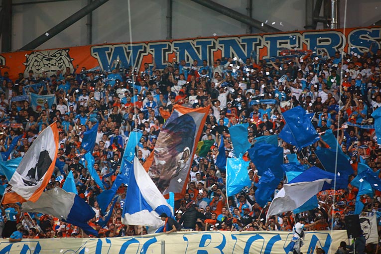 Les supporters ont mis l'ambiance hier soir à l'Orange Vélodrome  (Photo Laurent Saccomano/Wallis.fr.)