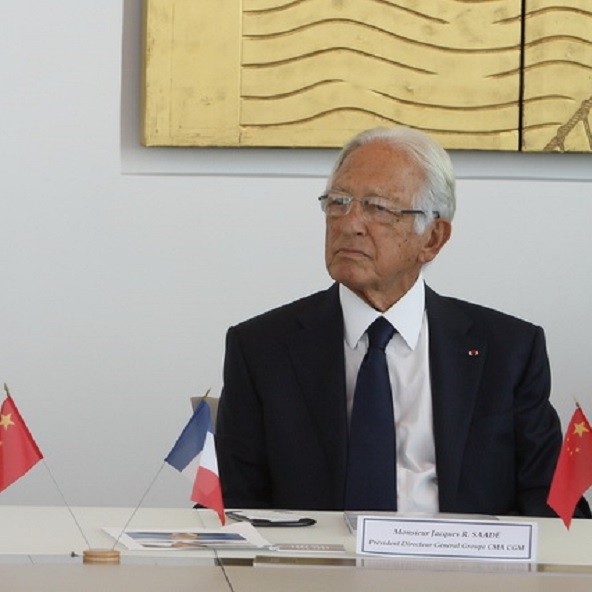 Décès de Jacques Saadé fondateur de CMA CGM (Photo Robert Poulain)
