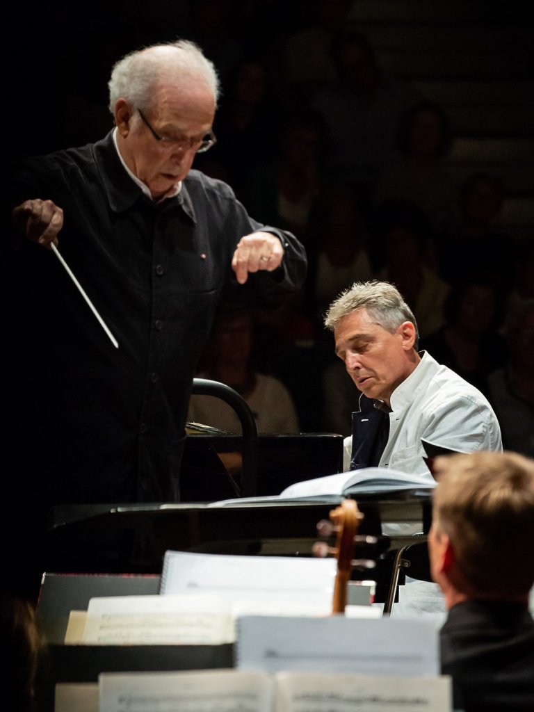 Lawrence Foster et le pianiste Michel Dalberto © Christophe Grémiot