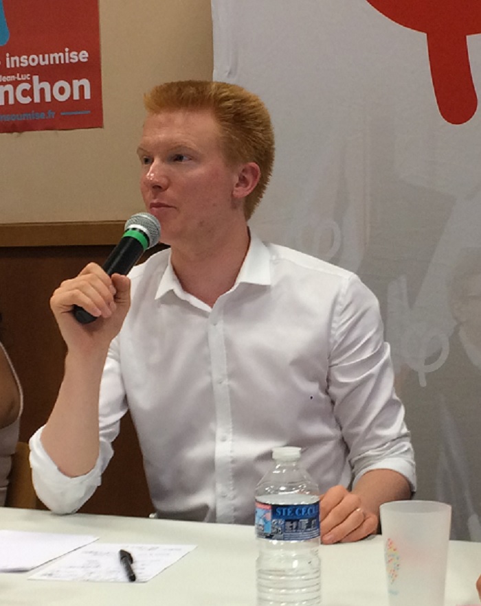 Adrien Quatennens, député France Insoumise du Nord (Photo Mireille Bianciotto)