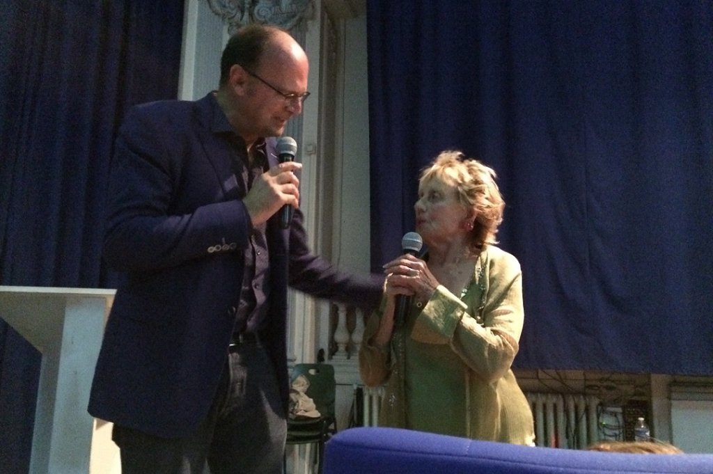 Annie Cordy était aux côtés du réalisateur Jean-Pierre Améris lors de l'avant-première à Marseille (Photo Mireille Bianciotto)