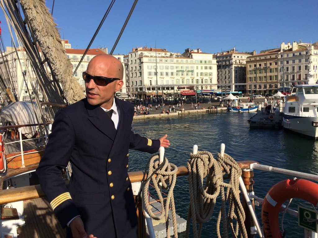Aymeric Gibet, commandant du Bellem (Photo Mireille Bianciotto)
