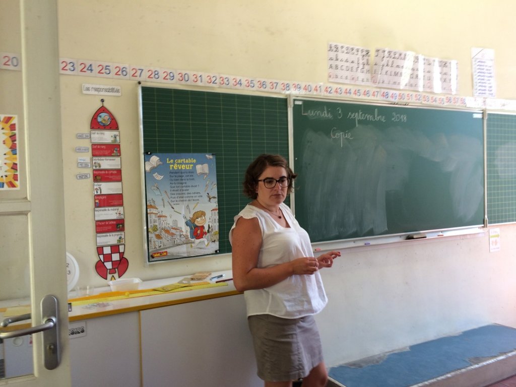 Valérie Derouard, professeur des écoles (Photo Mireille Bianciotto)