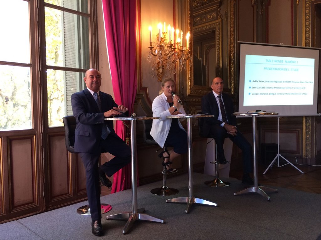 De gauche à droite Jean-Luc Cizel, Gaëlle Rebec et Georges Seimandi. Les 3 auteurs de l'étude sur 