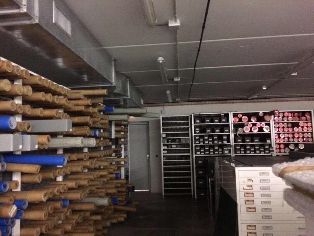 Salle des plans et cartes des archives (Photo M.B.)