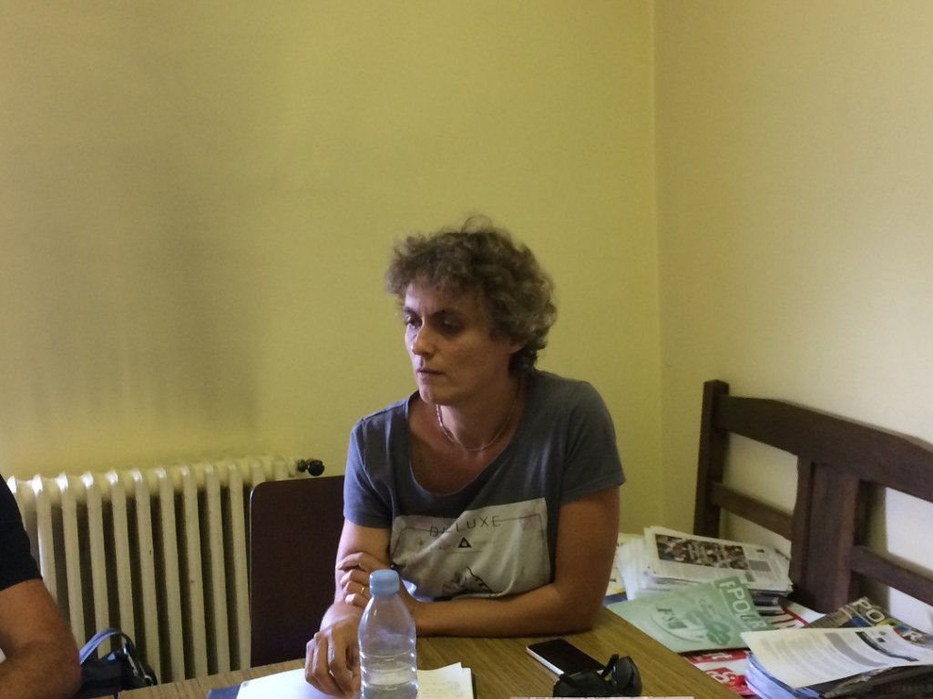 Caroline Mauriat, enseignant chercheur en physique et représentant du SNES SUP FSU (Photo M.B.)