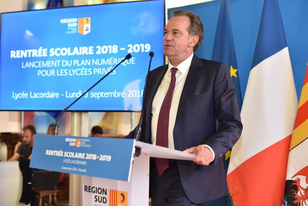 C'est à Marseille que le président de la région Sud, Renaud Muselier, a fait la rentrée (Photo Anne Van Der Stegem)