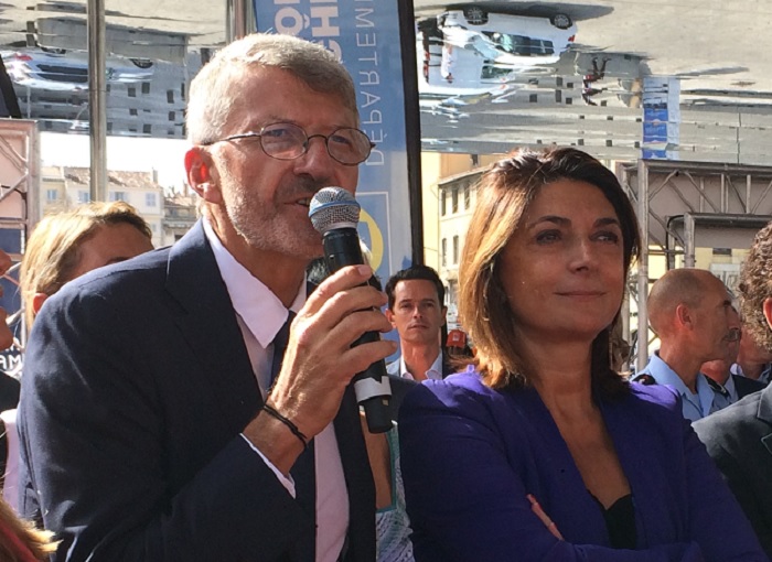 Jean-Pierre Serrus et Martine Vassal (Photo Mireille Bianciotto)