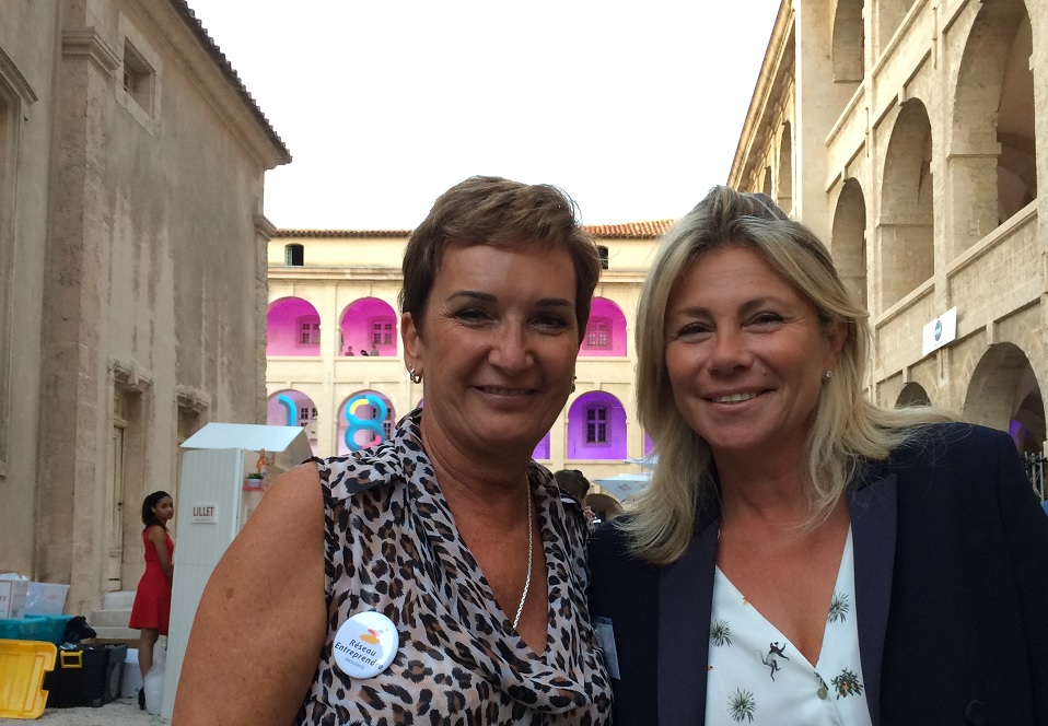 Corinne Versini et Caroline Pozmentier, vice-présidente de la région en charge de l'international  (Photo Mireille Bianciotto)