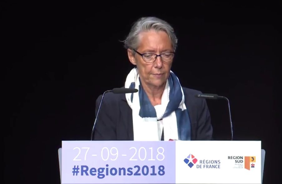 Intervention d'Elisabeth Borne, ministre chargée des Transports, en ouverture de l'atelier sur le pacte ferroviaire (Photo C.P.)