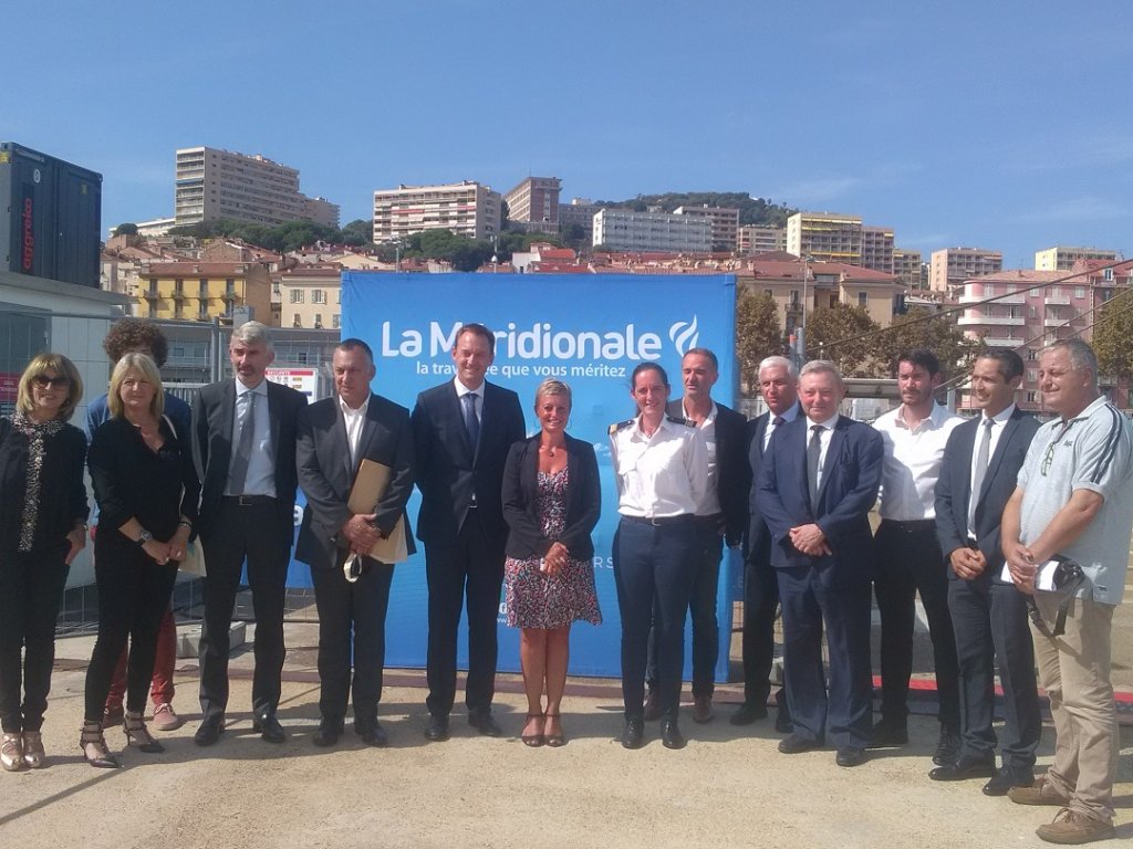 L'ensemble des partenaires du Projet se sont retrouvés à Ajaccio pour assister à la démonstration du branchement (Photo Carole Payrau)