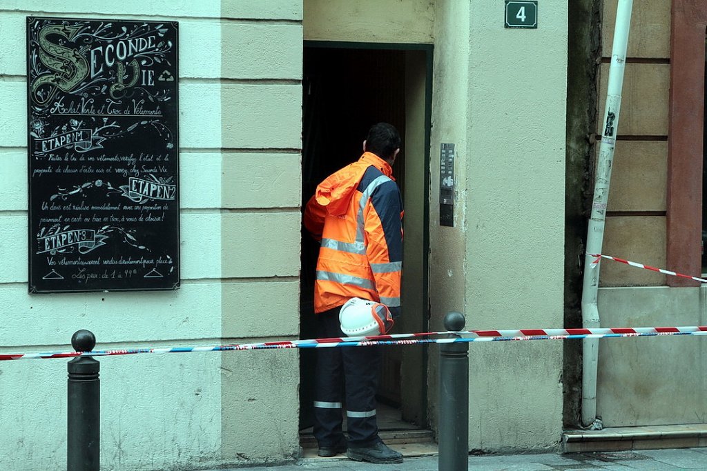 Préparation de l'évacuation (Photo Robert Poulain)